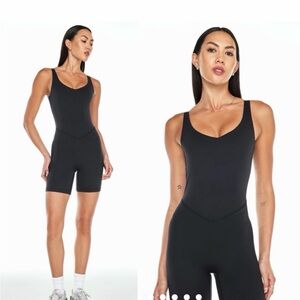 Bandier V-Neck Tempo Short Catsuit